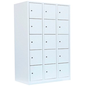 4061815519978 - Schließfachschrank signalweiß 523537 15 Schließfächer 1185 x 500 x 1800 cm 4061815519978 LÜLLMANN 4061815519978 - Schließfachschrank signalweiß 523537 15 Schließfächer 1185 x 500 x 1800 cm 4061815519978 LÜLLMANN
