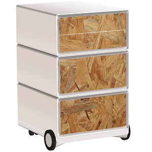PAPERFLOW easyBox Contents Rollcontainer weiß, bunt 62023 4 Auszüge 39,0 x 43,6 x 64,2 cm