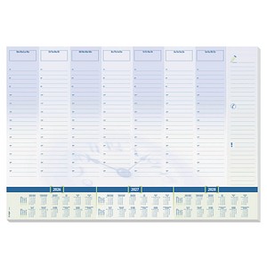 4004360767234 - Schreibunterlage H6350 blau weiß Time 595x41cm (BxH) 4004360767234 30 Blatt