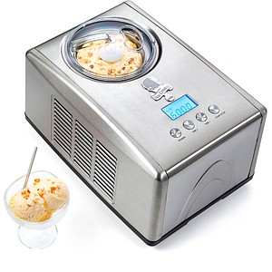 7044876099983 - WILFA Eismaschine VANILLA für Eis Sorbet und Frozen Yoghurt 15 Liter Kompressor ICMS-C15 silber