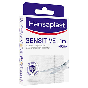 Hansaplast Pflaster SENSITIVE 4809193002 weiß 6,0 x 10,0 cm, 10 St.