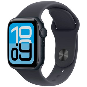 0195950645804 - Apple Watch SE 3 GPS 40mm Mitternacht Aluminium Case mit Mitternacht Sport Band - S M