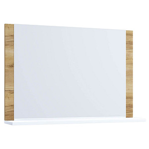 4051814399930 - Ebuy24 - VCB10 Maxi Spiegelschrank Bad  Badespiegel mit 1 Regal Honig-Eiche dekor weiß