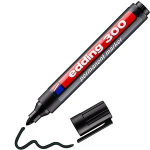 edding 300 Permanentmarker schwarz 1,5 - 3,0 mm, 1 St.