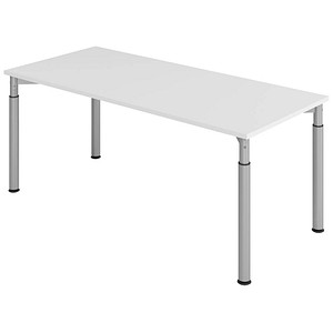 4032062183960 - VERA-ZWO - Schreibtisch mit 4-Fuß-Gestell höhenverstellbar Tiefe 800 mm Breite 1800 mm lichtgrau alusilber kaiserkraft 4032062183960 - VERA-ZWO - Schreibtisch mit 4-Fuß-Gestell höhenverstellbar Tiefe 800 mm Breite 1800 mm lichtgrau alusilber kaiserkraft