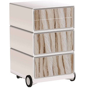 PAPERFLOW easyBox Contents Rollcontainer weiß, bunt 62077 4 Auszüge 39,0 x 43,6 x 64,2 cm