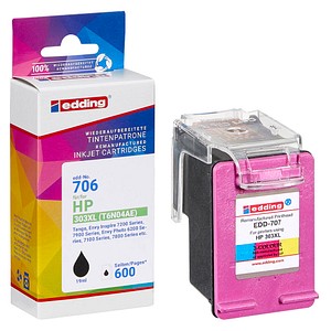 4057305068835 - EDD-706  schwarz Druckerpatrone kompatibel zu HP 303XL  (T6N04AE) 4057305068835 Edding
