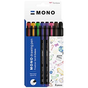 4003198112544 - MONO Fineliner-Set farbsortiert 035 mm 8 St 4003198112544 - MONO Fineliner-Set farbsortiert 035 mm 8 St
