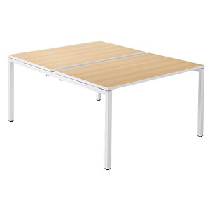 3660141254846 - Doppelschreibtisch easyDesk B2P80X1401323 75cm (H) 140cmx166cm (BxT) rechteckig buche Weiß 3660141254846 PAPERFLOW 3660141254846 - Doppelschreibtisch easyDesk B2P80X1401323 75cm (H) 140cmx166cm (BxT) rechteckig buche Weiß 3660141254846 PAPERFLOW