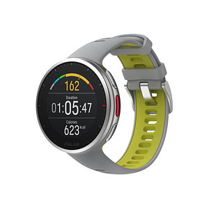 0725882055565 - POLAR Vantage V2 Fitnesstracker Aerospace Aluminiumlegierung mit glasfaserverstärktem Polymer Silikon 145 - 215 mm Grey-Lime