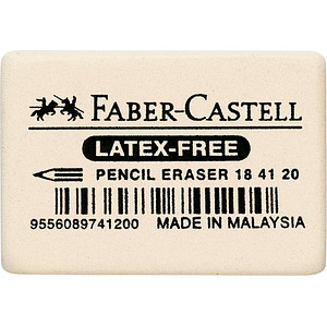 9556089741200 - Faber Castell - Radierer Bleistifte Buntstifte 27 x 1 x 4 cm (b x h x l) Kautschuk weiß 9556089741200 - Faber Castell - Radierer Bleistifte Buntstifte 27 x 1 x 4 cm (b x h x l) Kautschuk weiß