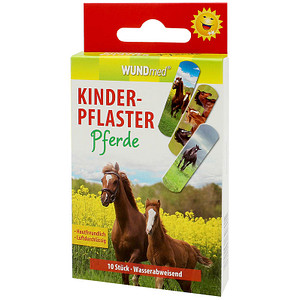 WUNDmed® Pflaster Pferde bunt 1,9 x 6,3 cm, 10 St.