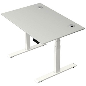4044917451421 - Move 2 Plus elektrisch höhenverstellbarer Schreibtisch lichtgrau rechteckig T-Fuß-Gestell weiß 1200 x 800 cm 4044917451421 Ke 4044917451421 - Move 2 Plus elektrisch höhenverstellbarer Schreibtisch lichtgrau rechteckig T-Fuß-Gestell weiß 1200 x 800 cm 4044917451421 Ke