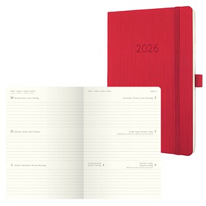 4004360772337 - Wochenkalender Conceptum ca A5 Softcover rot 2026
