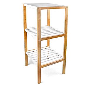 4052025171629 - Bambus Regal mit 3 Fächern hbt 80 x 33 x 34 cm Schickes Badregal mit 3 Ablagen aus natürlichem Holz Standregal als Küchenregal oder Holzregal zur 4052025171629 - Bambus Regal mit 3 Fächern hbt 80 x 33 x 34 cm Schickes Badregal mit 3 Ablagen aus natürlichem Holz Standregal als Küchenregal oder Holzregal zur