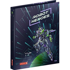 4061947135091 - ROBOT HEROES Ringbuch 2-Ringe dunkelblau lila 32 cm DIN A4 1 St