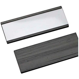 4260697680497 - Etikettenhalter magnetisch schwarz 100 x 40 cm 100 St