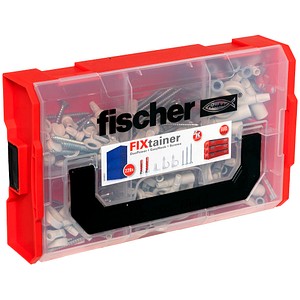 4048962454680 - fischer FixTainer - EasyHook 2K Dübel- und Schrauben-Sortiment Ø 4 5 6 8 mm 30 40 50 60 70 80 mm 228 Stück