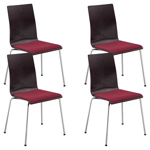 5901747065497 - Cafe VII Besucherstühle wenge 5901747065497 4 Stück 5901747065497 - Cafe VII Besucherstühle wenge 5901747065497 4 Stück