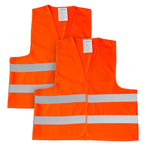 4011166131206 - unisex Warnwesten orange Einheitsgröße 4011166131206 LEINA-WERKE 2 Stück