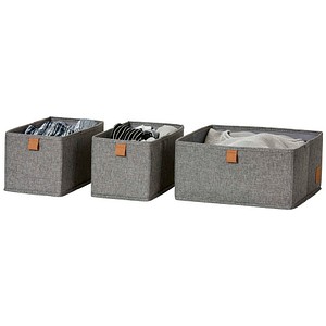 LOVE !T STORE !T Premium Aufbewahrungskörbe-Set grau, 1 Set