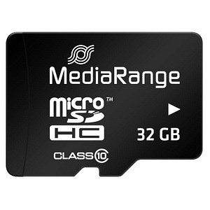 4260283113552 - Speicherkarte MR959 Micro-SDHC mit SD-Adapter Class 10 bis 45 MB s 32 GB 4260283113552 MediaRange 4260283113552 - Speicherkarte MR959 Micro-SDHC mit SD-Adapter Class 10 bis 45 MB s 32 GB 4260283113552 MediaRange