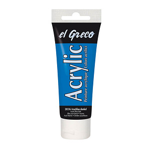 4000798283360 - El Greco Acrylic Tube azurblau dunkel 75 ml Künstlerfarben - Kreul 4000798283360 - El Greco Acrylic Tube azurblau dunkel 75 ml Künstlerfarben - Kreul