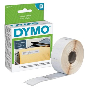 5411313113526 - DYMO Original LabelWriter Rücksendeadressetiketten | 25 mm x 54 mm | Rolle mit 500 leicht ablösbaren Etiketten | selbstklebend | Beschriftungsgerät für LabelWriter Etikettendrucker