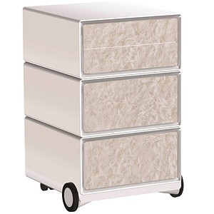 PAPERFLOW easyBox Contents Rollcontainer weiß, bunt 62093 4 Auszüge 39,0 x 43,6 x 64,2 cm