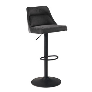 4251757715921 - Barhocker Samt Grau Hocker Küchenhocker Bistrohocker Drehbar Barstuhl 4251757715921 - Barhocker Samt Grau Hocker Küchenhocker Bistrohocker Drehbar Barstuhl