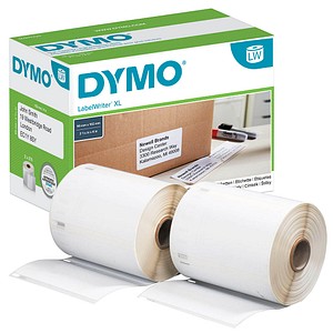 DYMO Etikettenrollen für Etikettendrucker S0947420 weiß, 102,0 x 59,0 mm, 2 x 575 Etiketten