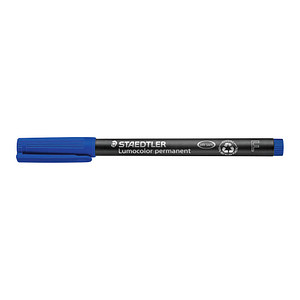 4007817332313 - STAEDTLER Lumocolour 318 Folienstifte Fein Rundspitze Blau 10 Stück