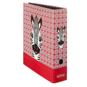 4008110298290 - herlitz Motivordner maXfile Cute Animals Zebra DIN A4 Rückenbreite 80 mm Schlitzordner Einband cellophaniert - 1 Stück (50040193) 4008110298290 - herlitz Motivordner maXfile Cute Animals Zebra DIN A4 Rückenbreite 80 mm Schlitzordner Einband cellophaniert - 1 Stück (50040193)