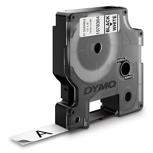 DYMO Beschriftungsband D1 1978364, 12 mm schwarz auf weiß DYMO Beschriftungsband D1 1978364, 12 mm schwarz auf weiß
