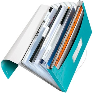 LEITZ Fächermappe WOW 4589 6 Fächer blau