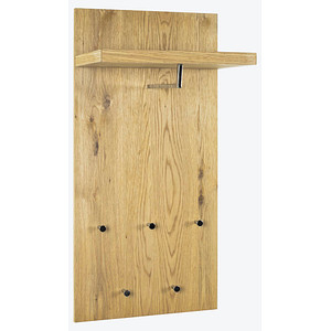 4001070156204 - Wandgarderobe 15620 braun Holz 5 Haken 490 x 1000 cm 4001070156204 HAKU Möbel