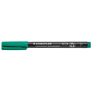 4007817332375 - Folienstift F grün 06 mm permanent 4007817332375 Staedtler (Lumocolor) 10 Stück