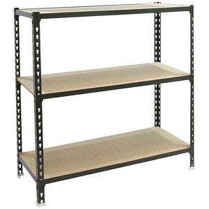 Simonrack Schwerlastregal MADERCLICK 3/300 8425437098970 anthrazit, holz 90,0 x 30,0 x 100,0 cm