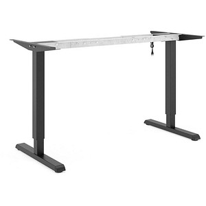 4260238829965 - Steelforce Pro 300 elektrisch höhenverstellbares Schreibtischgestell schwarz ohne Tischplatte T-Fuß-Gestell schwarz 1010 - 1510 x 750 cm