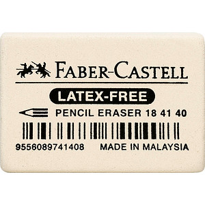 9556089741408 - Faber Castell - Radierer Bleistifte Buntstifte 25 x 07 x 37 cm (b x h x l) Kautschuk weiß 9556089741408 - Faber Castell - Radierer Bleistifte Buntstifte 25 x 07 x 37 cm (b x h x l) Kautschuk weiß