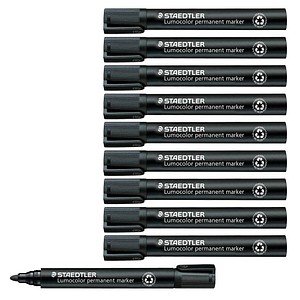 4007817322888 - Permanentmarker 352 schwarz 2mm Rundspitze 4007817322888 Staedtler (Lumocolor) 10 Stück