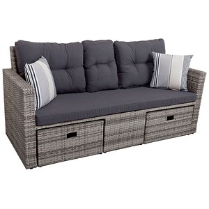 4041908110800 - Garten Lounge Sofa Sitzgruppe Garten Couch Sessel Rattan Optik Gartenmöbel