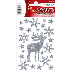 4008705037273 - 3727 Glitter WeihnSchmucketikett Hirsch 4008705037273 20 Stück