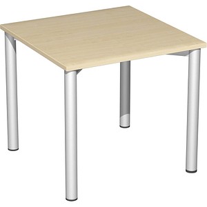 4038933066028 - Schreibtisch 4-Flex Ahorn Buche Dunkelgrau Lichtgrau Nussbaum Weiss 80 cm Büroschreibtische von Büromöbel Experte