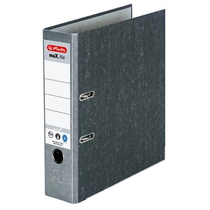 herlitz maX.file nature Ordner grau marmoriert Karton 8,0 cm DIN A4, 1 St.
