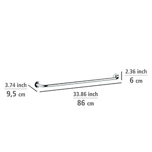 4008838179284 - Badetuchstange Basic 80 cm Silber glänzend Edelstahl rostfrei glänzend - silber glänzend - Wenko 4008838179284 - Badetuchstange Basic 80 cm Silber glänzend Edelstahl rostfrei glänzend - silber glänzend - Wenko