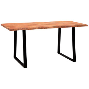 4251757721403 - WOHNLING Schreibtisch akazie rechteckig Trapez-Gestell schwarz 1200 x 600 cm 4251757721403 - WOHNLING Schreibtisch akazie rechteckig Trapez-Gestell schwarz 1200 x 600 cm