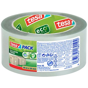 4063565180194 - Packband tesapack® Eco & Ultra Strong EcoLogo® 58297  extrastarke Haftkraft für Pakete bis 30 kg reißfest UV-beständig 90 % PCR-PET transparent L 66 m x B 50 mm