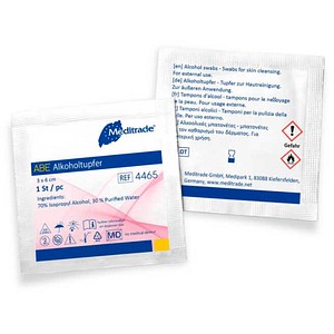 4046153090020 - Maimed Alkoholtupfer 30x30 mm weiß aus Vlies 100 St Tupfer