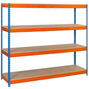 Simonrack Schwerlastregal ECOFORTE 1507-4 8435104991411 blau, orange, holz 150,0 x 75,0 x 200,0 cm